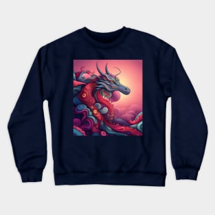 Psychedelic Dragon Crewneck Sweatshirt